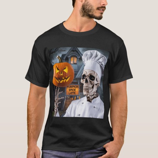 El Chef Esqueleto: Recetas de Halloween T-shirt (Voorkant)