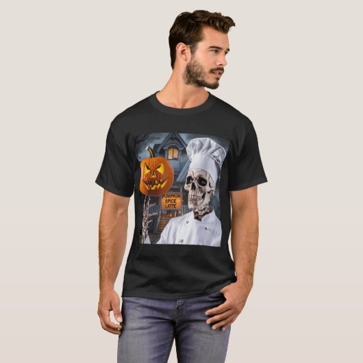 El Chef Esqueleto: Recetas de Halloween T-shirt (Voorkant volledig)