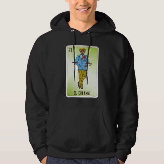 El Chilango Mexican Slang Lottery Bingo Cards Hoodie (Voorkant)