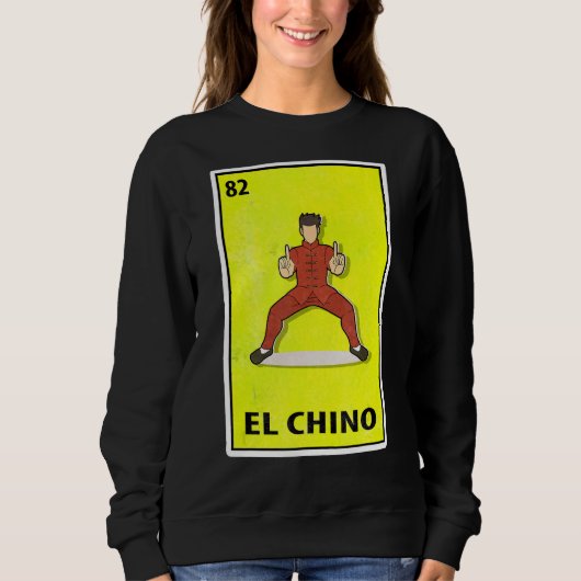 El Chino Mexican Parody Lottery Kungfu Trui (Voorkant)