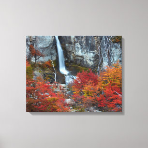 El Chorrillo Waterfall   Patagonië, Argentinië Canvas Afdruk