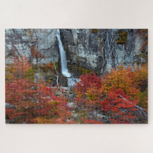 El Chorrillo-waterval   Patagonië, Argentinië Legpuzzel