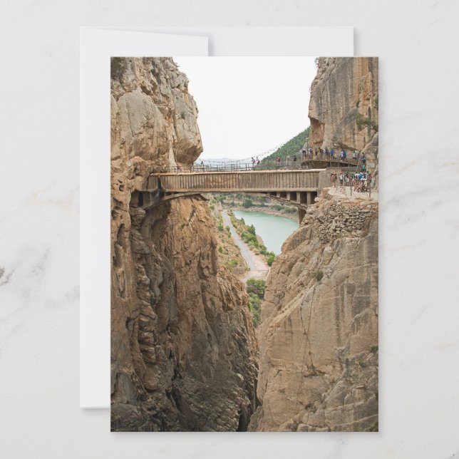 El Chorro - El Caminito del Rey. Brug. (Voorkant)