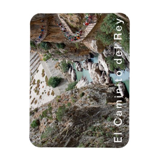 El Chorro - El Caminito del Rey. Uitzicht 1. Magneet (Verticaal)