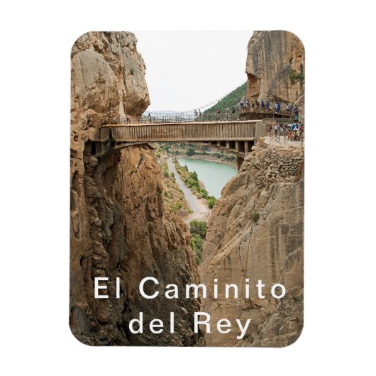 El Chorro - El Caminito del Rey. Uitzicht 6. Magneet (Verticaal)