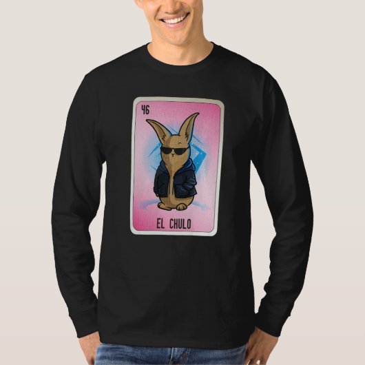 El Chulo Mexican Slang Lottery Bingo Cards T-shirt (Voorkant)