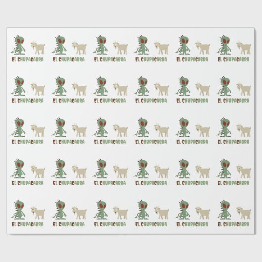 El Chupacabra Cadeaupapier (Vlak)