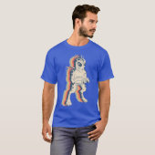El Chupacabra Cryptid Cryptozoology Retro Line Art T-shirt (Voorkant volledig)