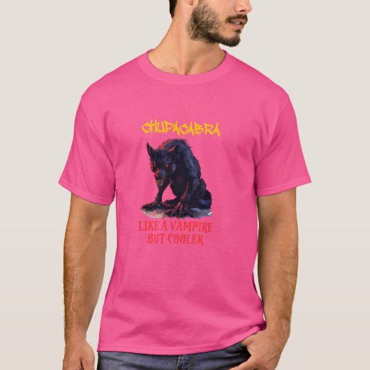 El Chupacabra Mythical Beast Cryptozoology Cryptid T-shirt (Voorkant)