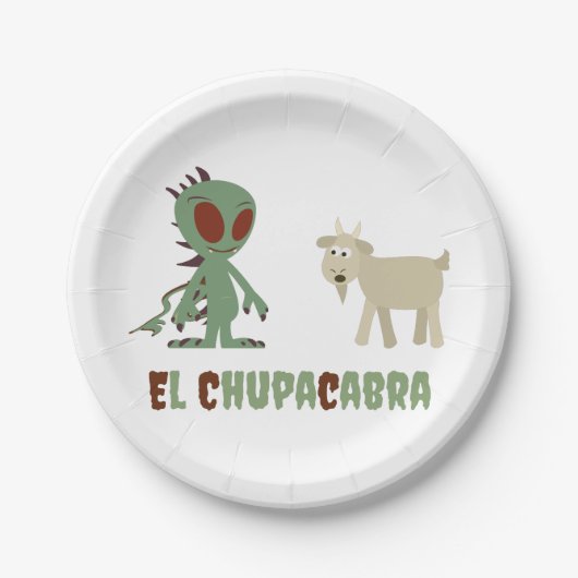 El Chupacabra Papieren Bordje (Voorkant)