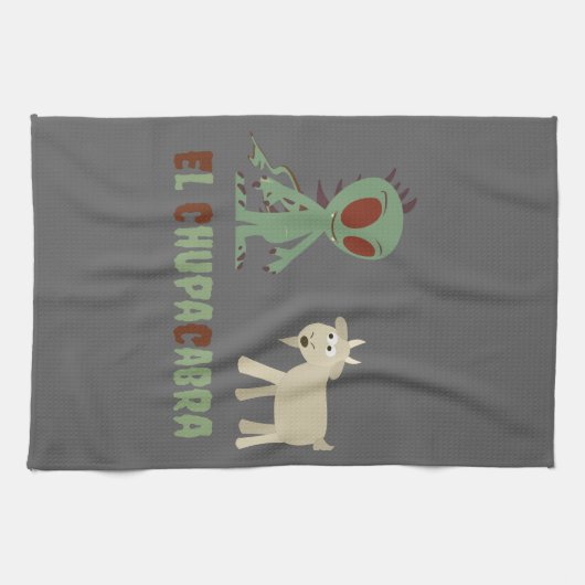 El Chupacabra Theedoek (Horizontaal)