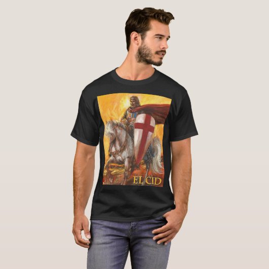 El Cid V2 design klassiek t-shirt (Voorkant volledig)