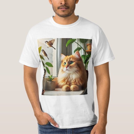 El Compañero Ideal: Gato en Casa T-shirt (Voorkant)