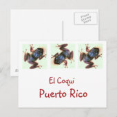 El Coqui Puerto Rico Post Card Briefkaart (Voorkant / Achterkant)
