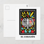 El Corazon Mexicaanse stijl Tarot design Briefkaart (Voorkant / Achterkant)