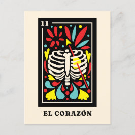 El Corazon Mexicaanse stijl Tarot design Briefkaart