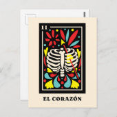 El Corazon Mexicaanse stijl Tarot design Briefkaart (Voorkant / Achterkant)