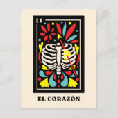 El Corazon Mexicaanse stijl Tarot design Briefkaart (Voorkant)