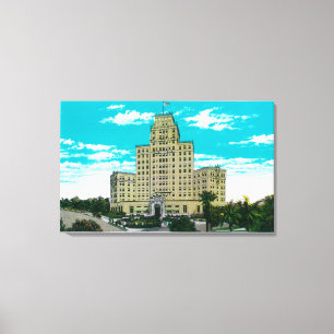 El Cortez Hotel in San Diego, CASan Diego, CA Canvas Afdruk