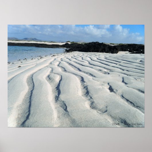 El Cotillo's verbluffende lagunen in een lage dich Poster (Voorkant)