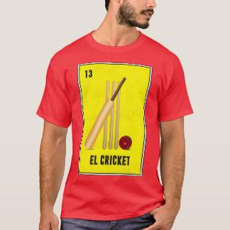 El Cricket Mexican Loteria Bingo Kaart T-shirt