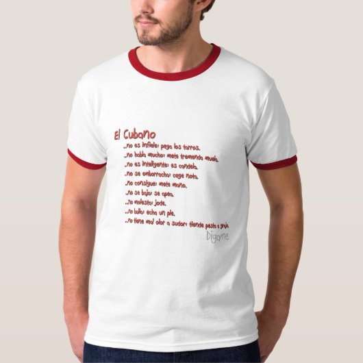 El Cubano T-shirt (Voorkant)