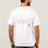El Dia de San Patricio camisa con palabras T-shirt (Achterkant)