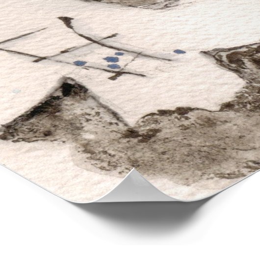 El Diablo als Tom Waits Poster (Hoek)