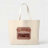 El Diablo Bay Area Mountain Fun Slogan Grote Tote Bag (Voorkant)