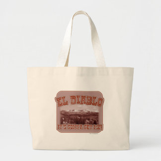El Diablo Bay Area Mountain Fun Slogan Grote Tote Bag