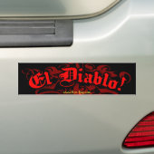 El Diablo Bumpersticker (Op auto)