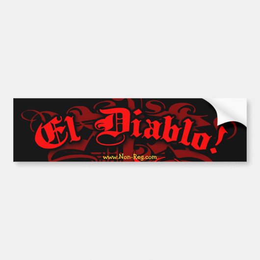 El Diablo Bumpersticker (Voorkant)