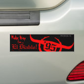 El Diablo Bumpersticker (Op auto)