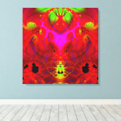 El Diablo: De afdruk van het schilderschilderij op Canvas Afdruk (Insitu (Houten vloer))