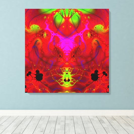 El Diablo: De afdruk van het schilderschilderij op Canvas Afdruk (Insitu (Houten vloer))