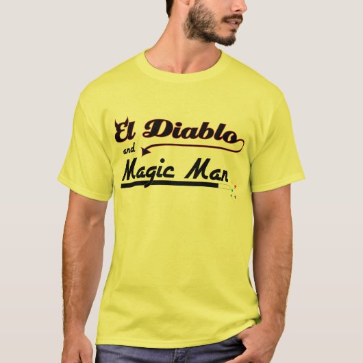 El Diablo en Magic Man T-shirt (Voorkant)