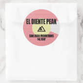 El Diente Peak Ronde Sticker (Tas)