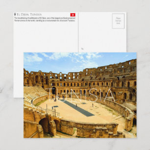 El Djem, Tunesië Reisansichtkaart Briefkaart
