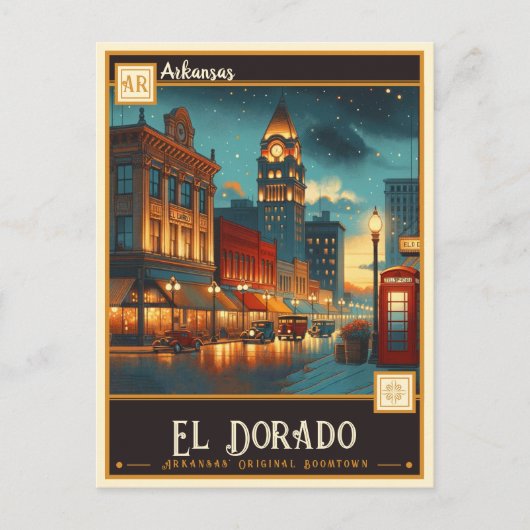El Dorado, Arkansas | Antiek Briefkaart (Voorkant)