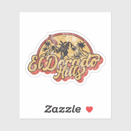 El Dorado Hills, California Sticker (Vel)