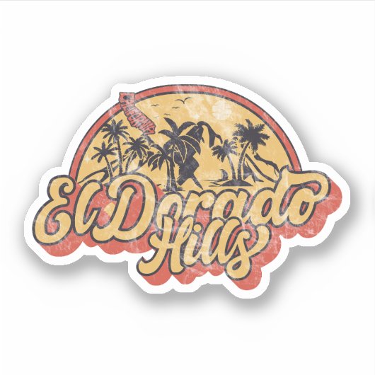 El Dorado Hills, California Sticker (Voorkant)
