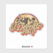 El Dorado Hills, Californië Sticker (Vel)