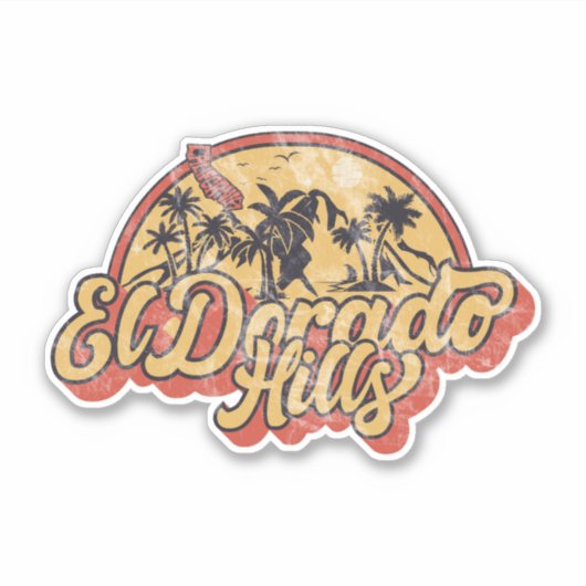 El Dorado Hills, Californië Sticker (Voorkant)