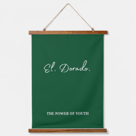 El Dorado typografie Hangend Wandkleed