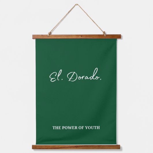 El Dorado typografie Hangend Wandkleed (Voorkant)