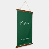 El Dorado typografie Hangend Wandkleed (Gebogen)