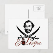 El Draque Pirate Insignia Briefkaart (Voorkant / Achterkant)