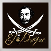 El Draque Pirate Insignia Poster (Voorkant)
