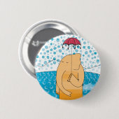 El elefante ronde button 5,7 cm (Voorkant /achterkant)