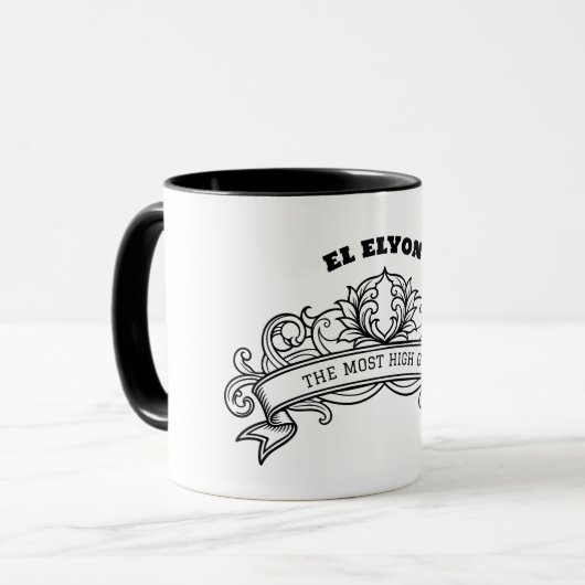 El-Elyon Ornate Mug Mok (Voorkant links)